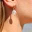 Ariana Freshwater Pearl Earrings Gold