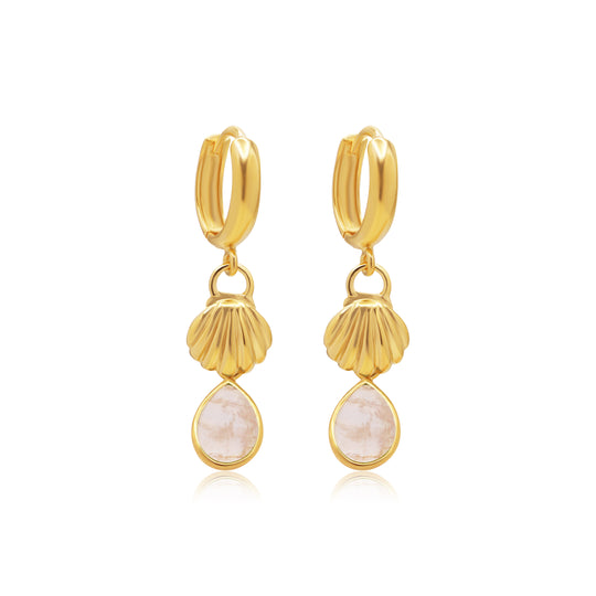 Arie Moonstone Gold Drop