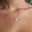 Ariel White Opal Silver Necklace