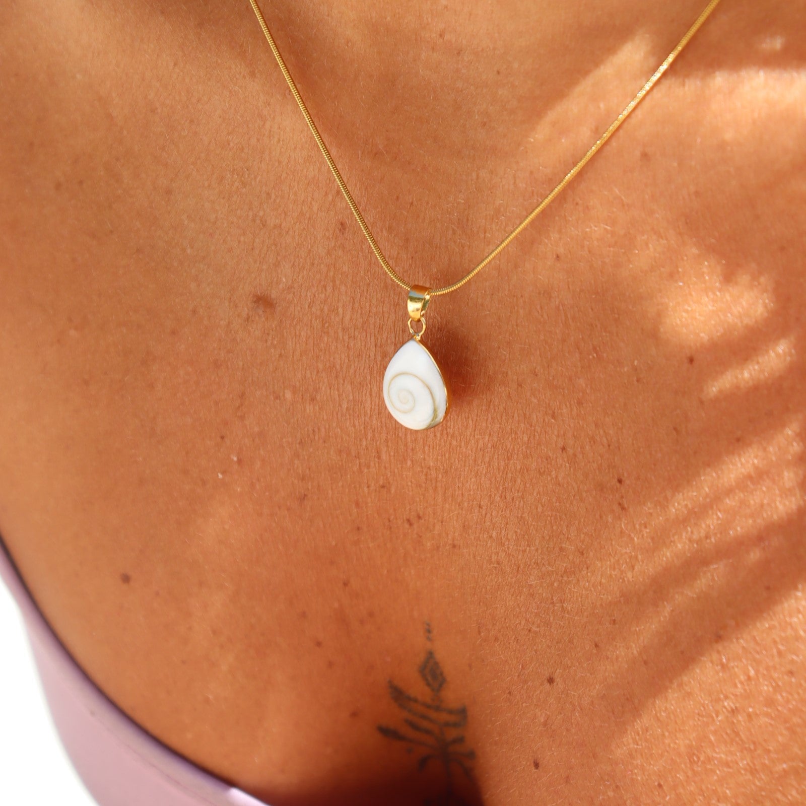 Arien Shiva Eye Gold Necklace