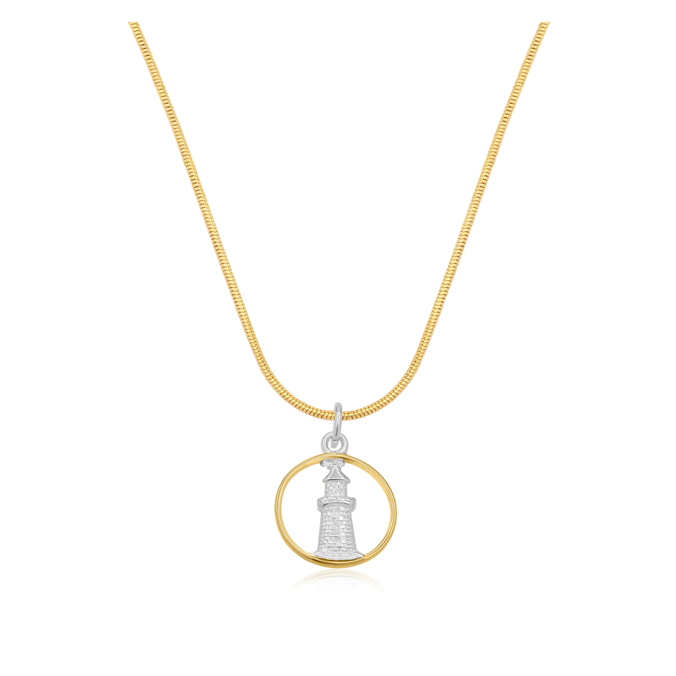 Cape Naturaliste Lighthouse Necklace Gold