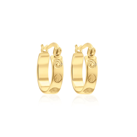 Coral Cove Hoop Gold