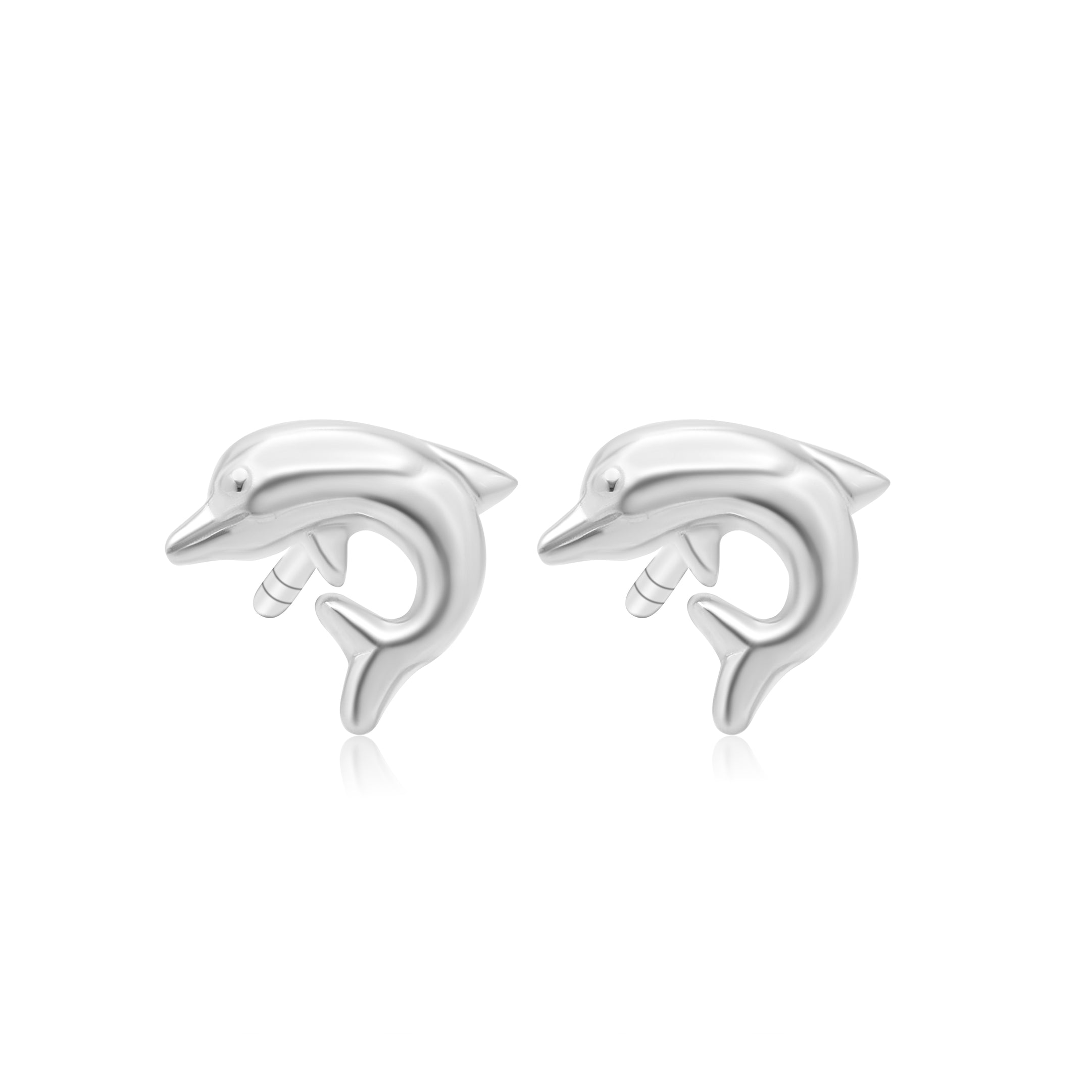 Dolphin Silver Stud