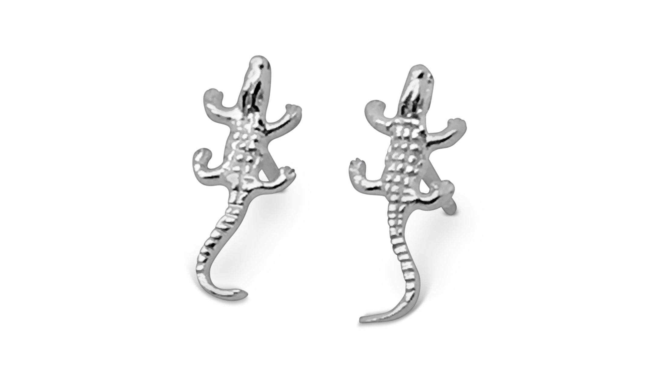 Crocodile Stud Earrings Petite