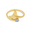 La Sirene Blue Opal Gold Ring