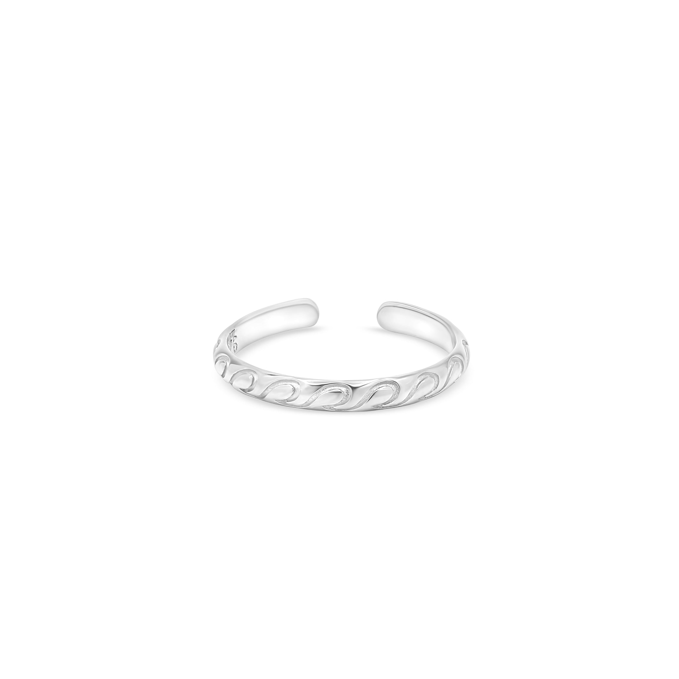 Mini Wave Toe Ring