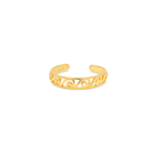Oceania Gold Toe Ring
