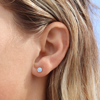 Opal Blue Studs