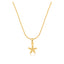 Petite Starfish Necklace Gold