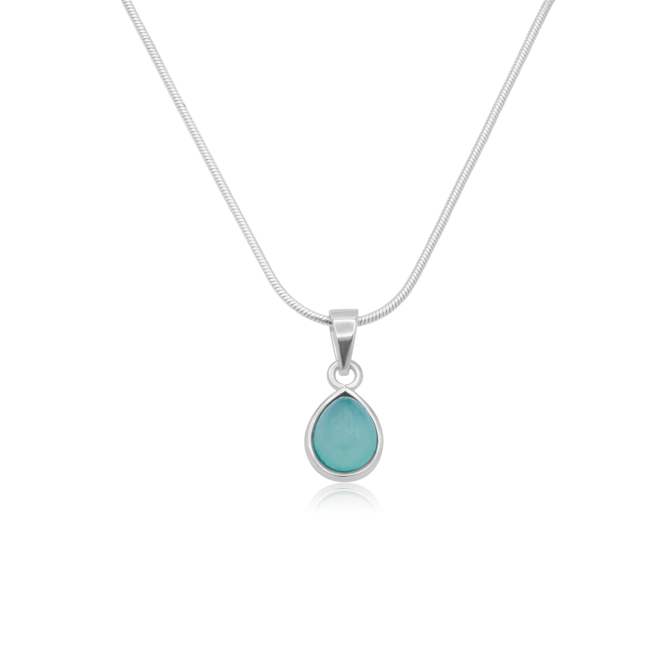 Tallulah Necklace Chalcedony Blue