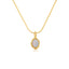 Ariel White Opal Gold Necklace