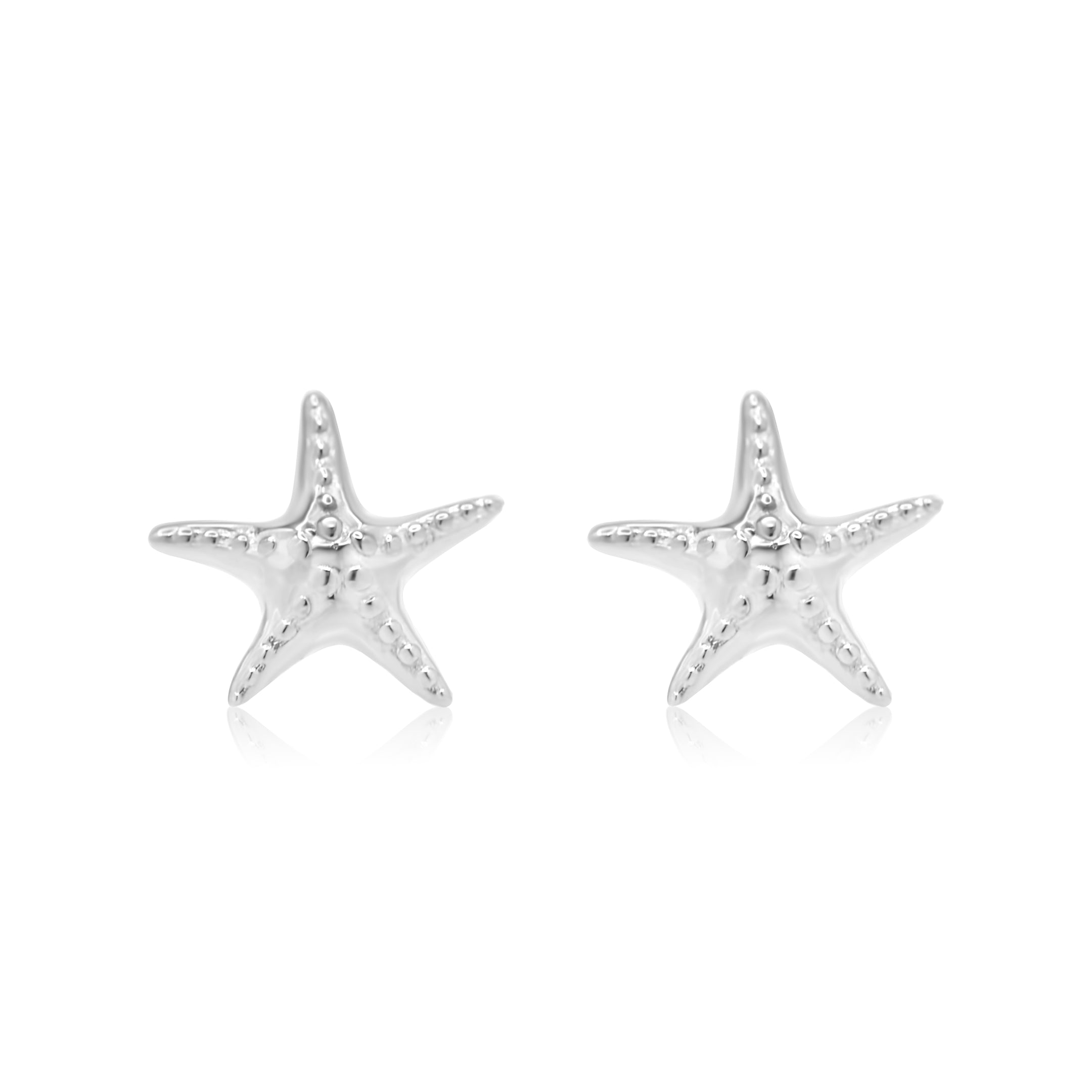Starfish Silver Studs