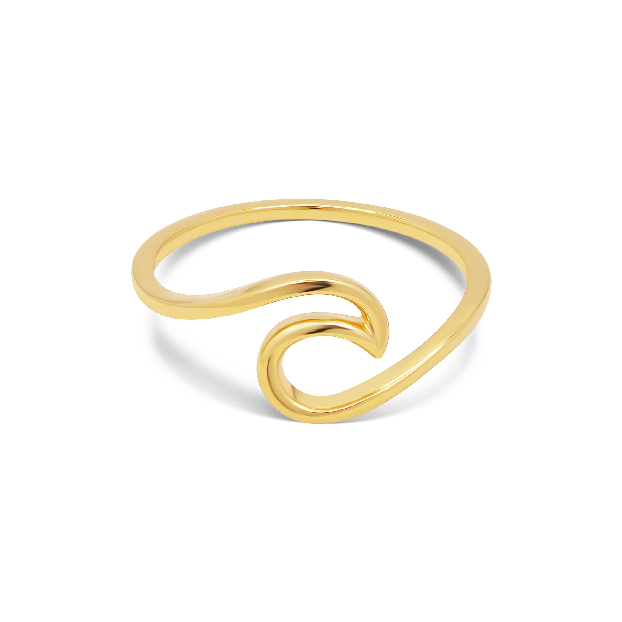 Wave Gold Ring WHOLESALE