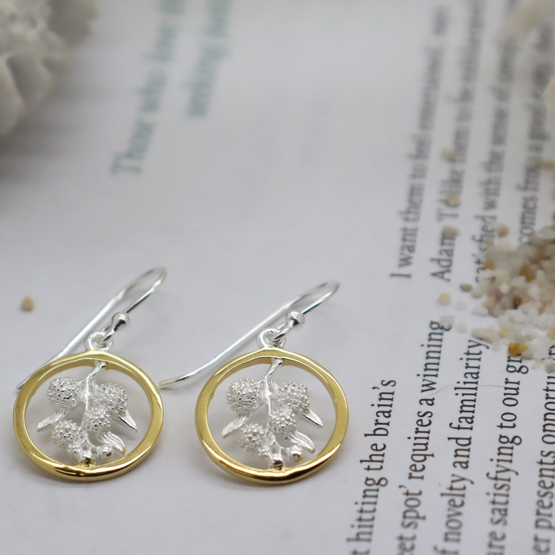 Australian Wattle Gold Rim Drop