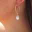 Belle Pearl Drop Earrings Silver WHOLESALE