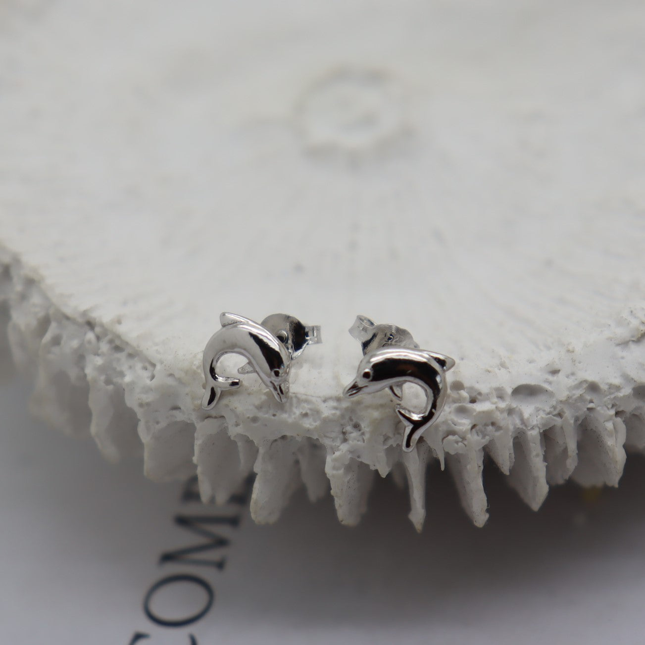 Dolphin Silver Stud