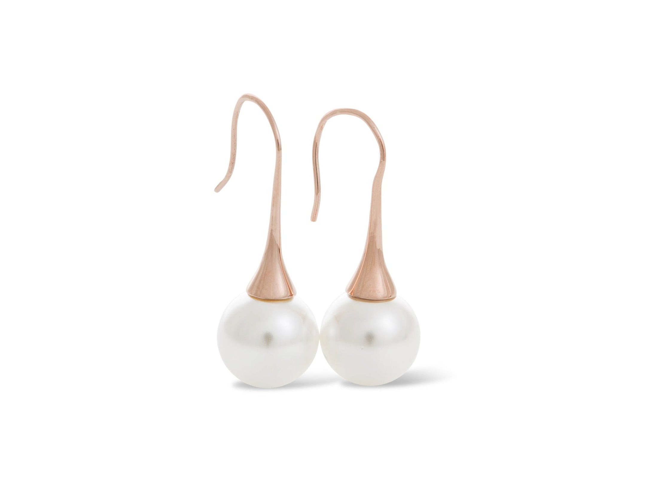 Round 12 mm Pearl Drop Rose Gold WHOLESALE