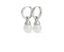 Shell Pearl Hoop Silver