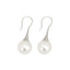 Round 12mm Pearl Silver Drop