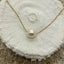Pele Freshwater Pearl Necklace Gold