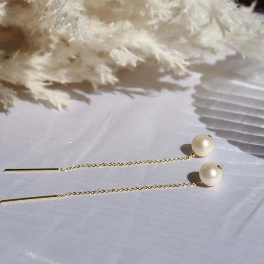 Lainie Gold Freshwater Pearl Threader WHOLESALE