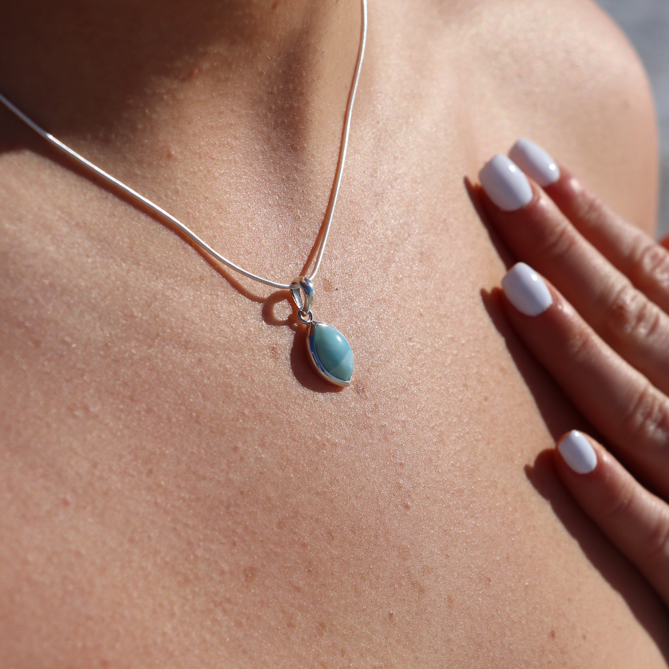 Lila Larimar Necklace