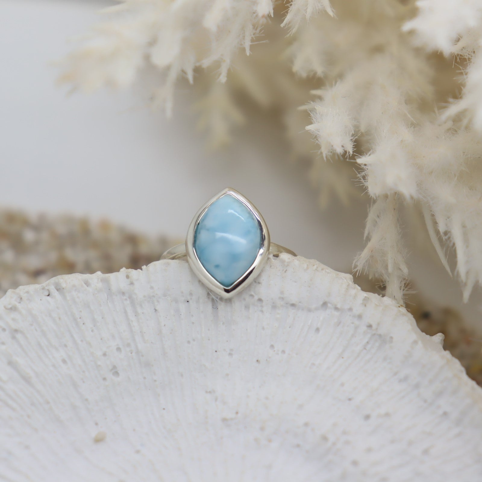Lila Larimar Ring