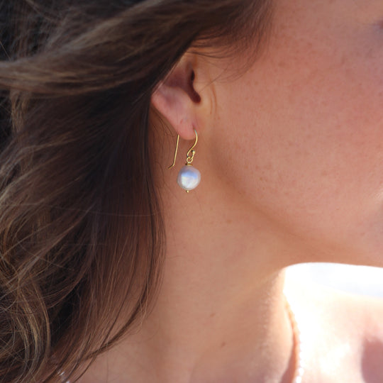 Elsie Pearl Gold Earring WHOLESALE