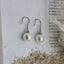 Round 12mm Pearl Silver Drop
