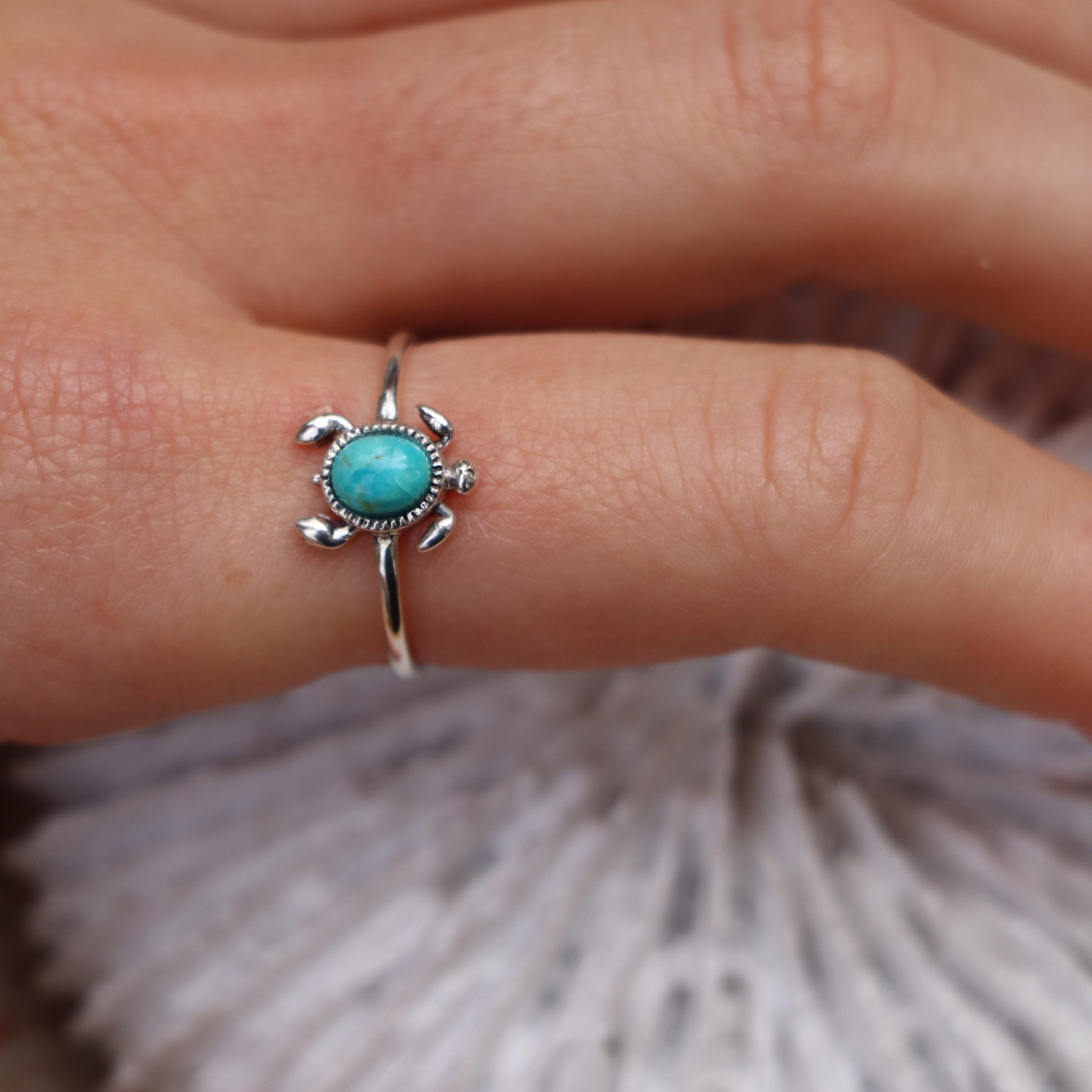 Sea Turtle Turquoise Ring