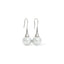Round 12mm Pearl Silver Drop