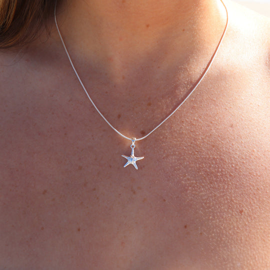 Starfish Silver Necklace WHOLESALE