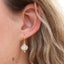 Aleta Earring Gold Moonstone