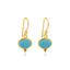 Aleta Turquoise Earring Gold