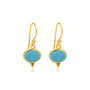 Aleta Turquoise Gold Earring