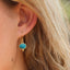 Aleta Turquoise Earring Gold