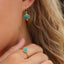 Aleta Turquoise Earring Gold