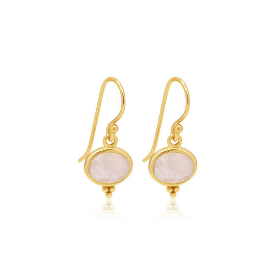 Aleta Moonstone Earring Gold