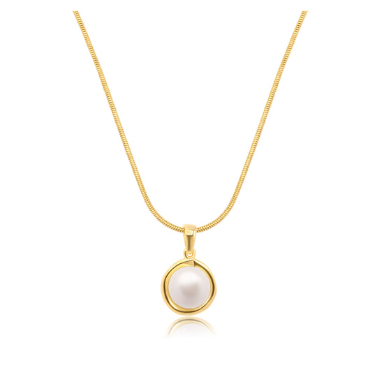 Anna Pearl Gold Necklace