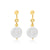 Ariana Freshwater Pearl Earrings Gold