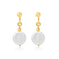 Ariana Freshwater Pear Gold Earrings