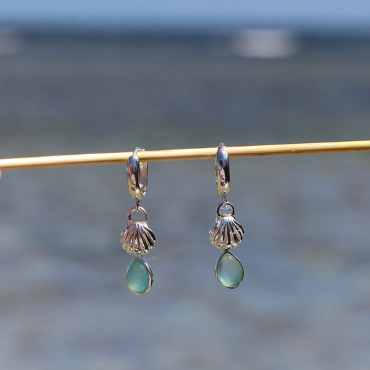 Arie Chalcedony Blue Silver Drop WHOLESALE