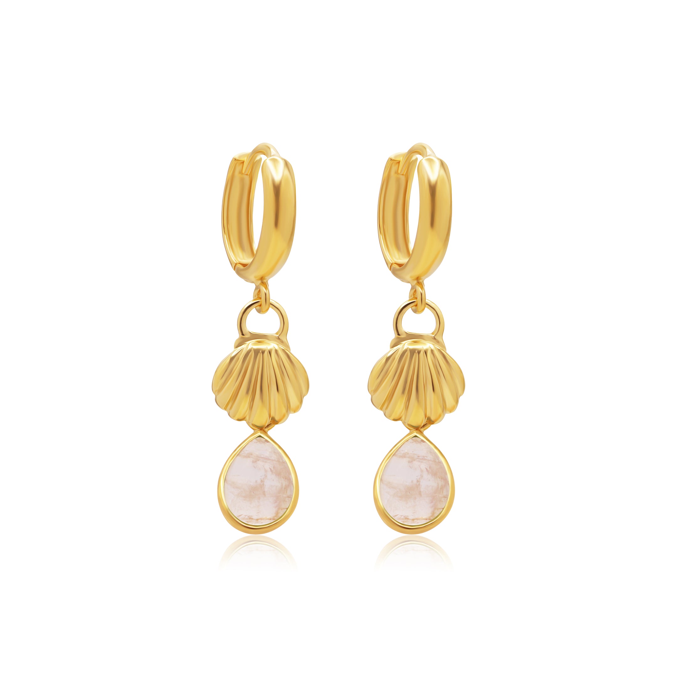 Arie Moonstone Gold Drop