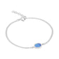 Ariel Blue Opal Silver Bracelet