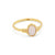 Ariel White Opal Gold Ring