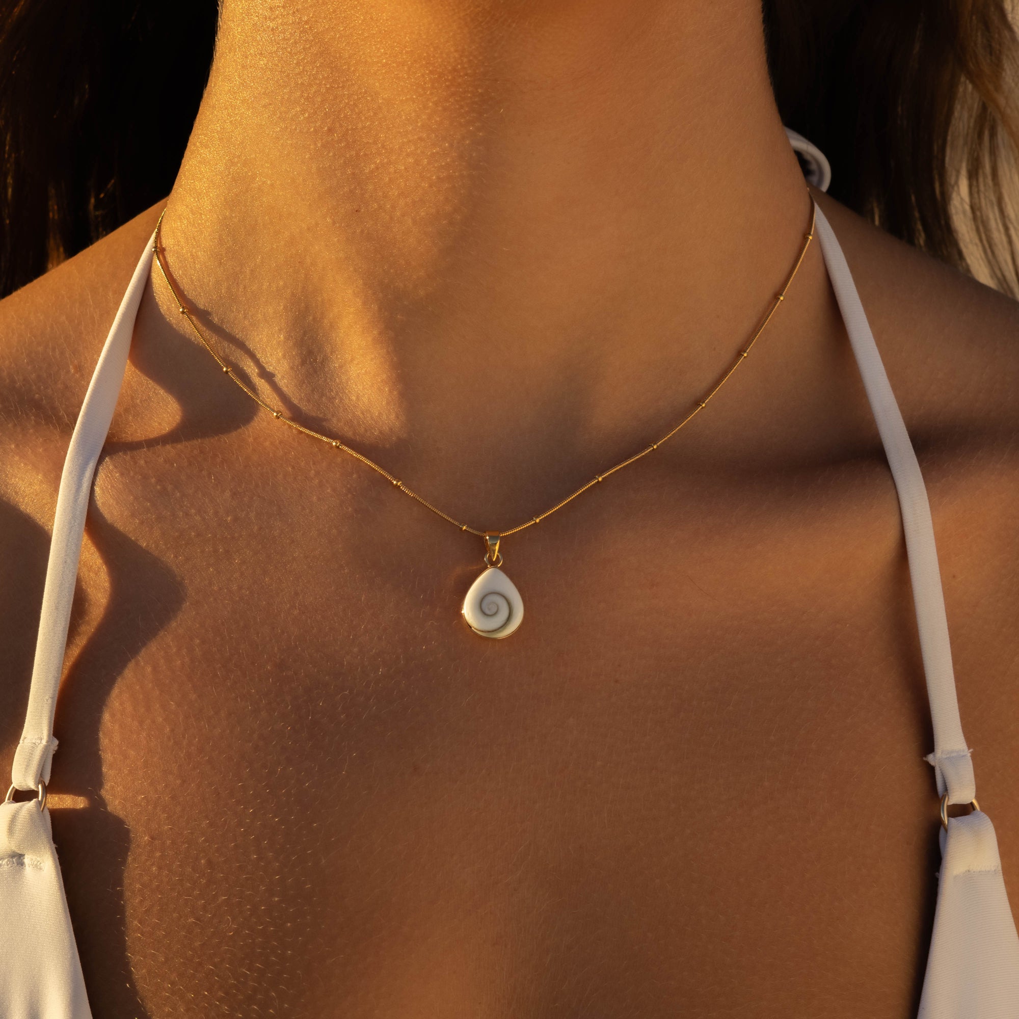Arien Shiva Eye Gold Necklace