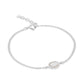 Ariel White Opal Silver Bracelet