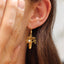 Boab Earrings with Pearl - Gold