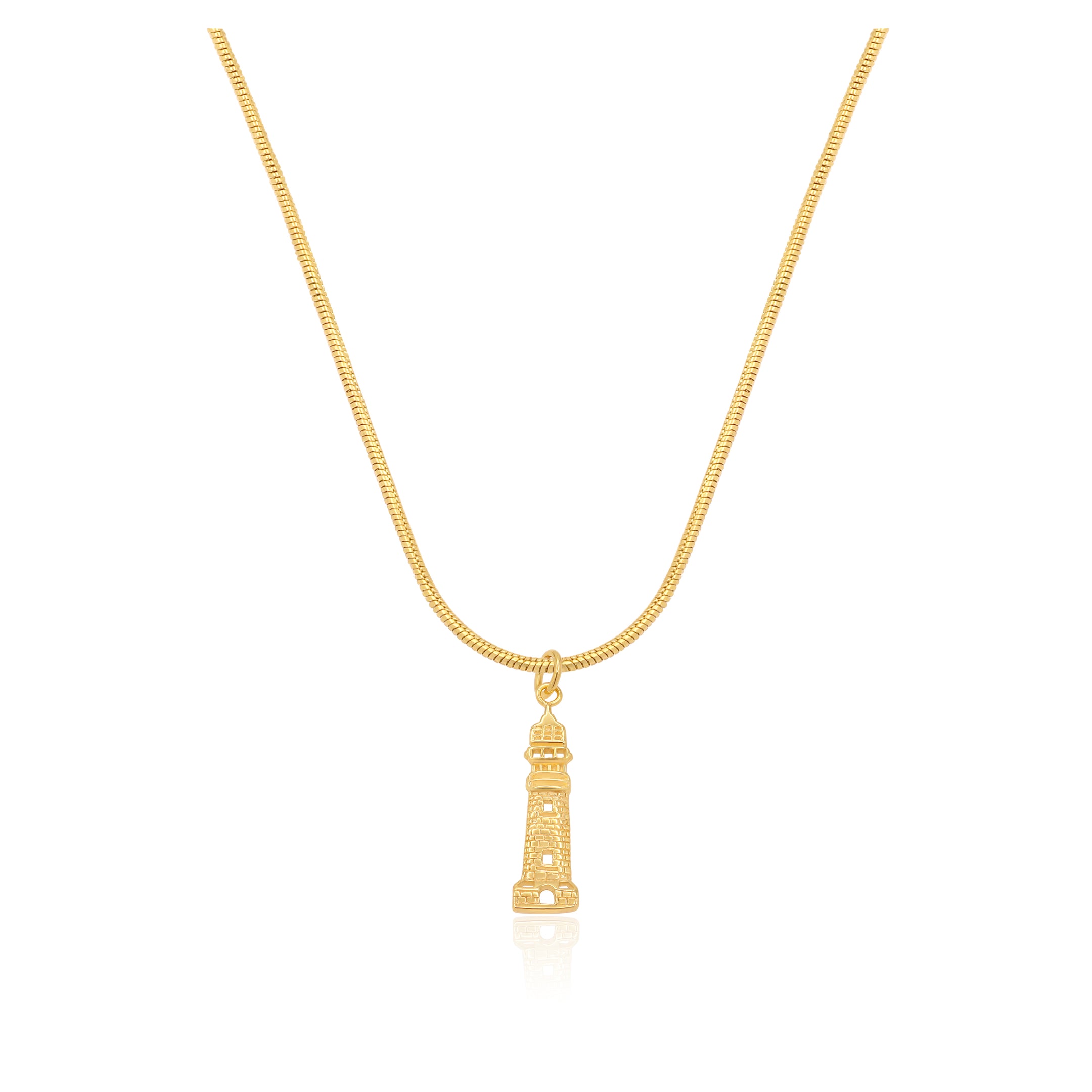 Cape Leeuwin Lighthouse Necklace Gold