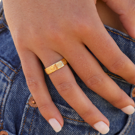 Coral Cove Gold Ring
